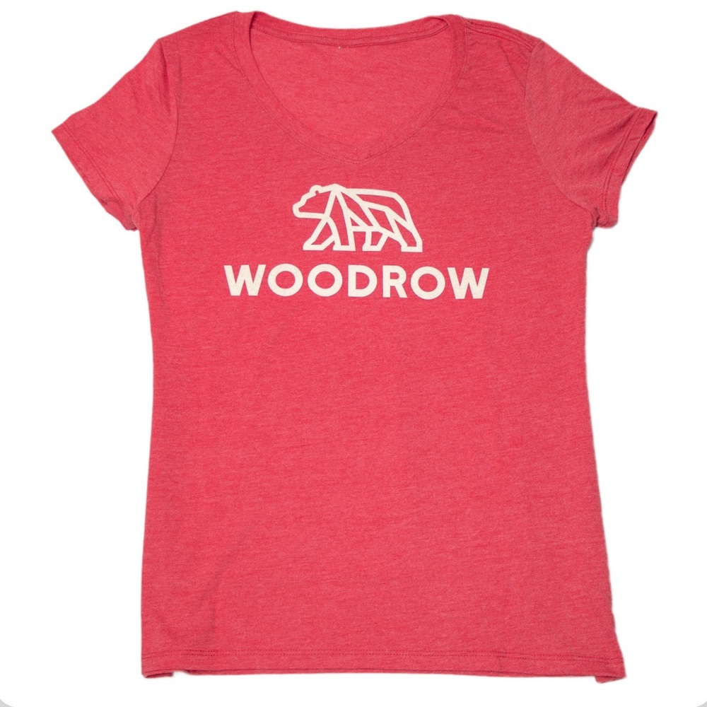 NWOT! Woodrow Outdoors Red V-neck t-shirt